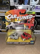 CAR TUNED Series 1 MGA Pro Street ‘69 Chevy Camaro ‘87 Chevy C10 diecast 2 pack