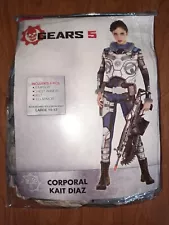 Gears of War Kait Diaz Costume Adult Catsuit Large Halloween soldier corporal