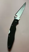 Spyderco Police 3 VG10 serrated Black G10 Scales