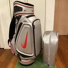 Nike 20XI pro model silver Tiger Woods golf bag carry cart caddy staff tour bag