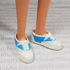 SHOES ~ (U18) 11.5" 1/6 1993 FLAT FOOT DOLL BLUE WHITE SADDLE SHOES SNEAKERS