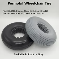 Permobil Replacement 8" Caster Wheel Tire for Power Wheelchair