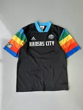 Crazy vintage 90’s Kansas City wizards MLS adidas jersey Men’s Medium