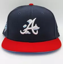 USED - New Era 59FIFTY MLB Hat - Atlanta Braves Clouds - 7 1/2 Fitted