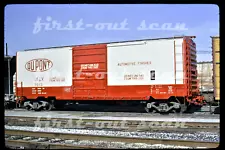 F Original Slide - DuPONT Automotive Finishes USEX 7013 FRESH Paint Box Car 1973