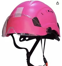 Pink Hard Hats for Women Lightweight 6-Point Suspension ANSI Z89.1 Approved ABS