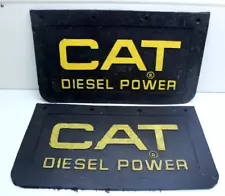 Rare 1972 Vintage CAT Diesel Power Splash Mud Guards Caterpillar Flaps New NOS