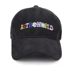 Astroworld Hat Wish You Were Here Black Strap Back Adjustable Hat Travis Scott