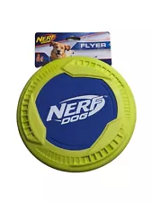 Nerf Flyer Dog Durable Rubber Flying Disc 9" For Medium/Large Breeds