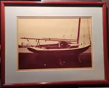 Stunning Professional Frame and Mat Sail Boat 15×20