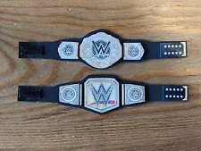 Custom WWE UNDISPUTED and Heavyweight Championship Wrestling Title Belts LEATHER