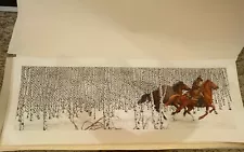 Bev Doolittle "SACRED GROUND" Signed with Number Print Not Framed 42.5"x 15.5"