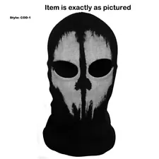 Call of Duty 10 Ghost COD Skull Full Face Mask Ski Skateboard Bike Hood