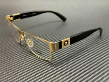 VERSACE VE1274 1002 Gold Black Men's 57 mm Eyeglasses