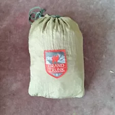 Grand Trunk Travel Double Hammock Portable Parachute Nylon Red & Brown Not Used