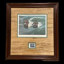 Daniel Smith 1986 SOUTH CAROLINA CONSERVATION WATERFOWL STAMP PRINT Canvasbacks