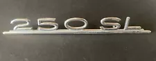 Used 250SL Trunk Lid Emblem For Mercedes W113