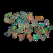 Smooth Opal Rough Lot 09 Pcs 50 Carats Large Ethiopian Welo Opal Raw For Cutting