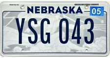 *99 CENT SALE* Nebraska Mosaic Design License Plate #YSG 043 No Reserve