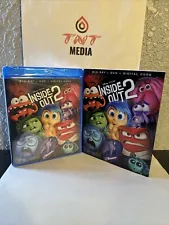 Inside Out 2 (Blu-Ray, DVD, Digital,2024) New Sealed! W/Slipcase