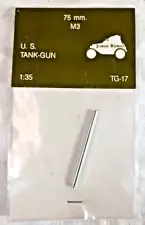 Jordi Rubio TG-17 75mm M3 Upgrade Barrel for Lee Grant + Sherman M4 Tanks