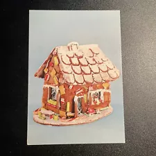 Postcard Ad GINGERBREAD HOUSES FOR SALE 1954 Vintage Christmas B35