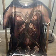 Batman V Superman Wonder Woman Light Adult Costume T Shirt All Over Print 3XL