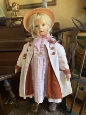 VTG Hildegard Gunzel 25” SYLVIA LUISE Doll Ltd Ed Waltershausen Puppenmanufaktur