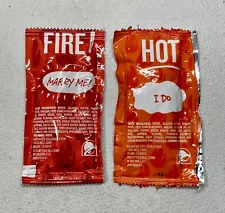 Taco Bell Sauce Packets - Marriage Proposal - Engagement- MARRY ME & I DO