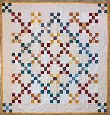 Irish Chain Quilt - 100% Cotton Fabrics - Finished Quilt - You Choose