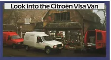 1980's Look into the Citroen Visa Van Sales Brochure for Van Models