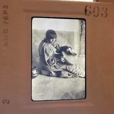 Edward Curtis “Tewa Santa Clara Potter Hopi Native American Photo 35mm Slide 603