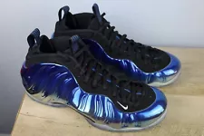 Men's Size 13 Nike Air Foamposite One Premium Blue Mirror 575420-008 Shoes