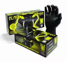 BLACK MAMBA DISPOSABLE GLOVES 6.25 MIL,POWDER FREE,SALE IS FOR 1CASE SIZE MED