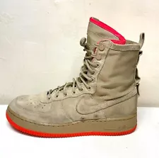 Nike 864024-205 SF Air Force 1, Khaki Khaki Rush Coral , US 9.5