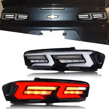 LED Tail Lights for Chevrolet Camaro Chevy 2019-2024 SS ZL1 Animation Rear Lamps