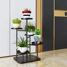 5 Tier Plant Stand Indoor Metal Flower Shelf for Multiple Plants Corner Tall Flo