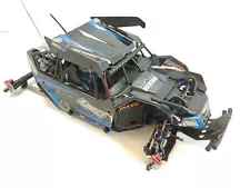 *SUPER UPGRADED* Losi Rock Rey 1/10 4wd Rock Racer Roller Slider Chassis NICE