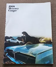 1968 Mercury Cougar Sales Brochure-Original. 10, 9" x 12" pages, Greensboro, NC