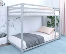 DHP Silver twin bunk bed