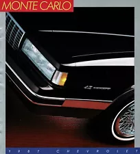 1987 Chevrolet Monte Carlo SS Sport Coupe SS Aero Coupe LS CL Sales Brochure