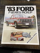 Original 1983 Ford F-Series Pickup Sales Brochure F-100 F-150 F-250 F-350