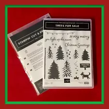 Stampin' Up! TREES FOR SALE & TREE LOT DIES .....Camper, Doggie, Trees **NEW**