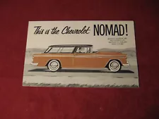 1955 Chevy Nomad Station Wagon Sales Brochure Booklet Catalog Old Original