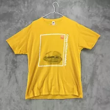 McDonalds Employee Shirt Mens Large Yellow Crispy Chicken Sandwich Promo Tee