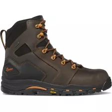 Danner Vicious Non-Metallic Toe Men's 10.5 EE 6" work Boot, Brown Style #13879