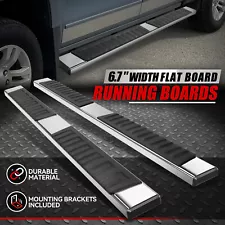 For 07-19 Silverado Sierra 1500 2500/3500HD Crew Cab 6.7" Step Bar Running Board