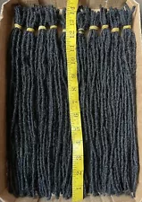 100% Natural Grown Micro Dreadlocks 14 inch. 10 Pieces Per Bundle 10 Bundles.