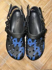 Post Malone X Crocs Duet Max Clog Blue Black -Size Mens Size 11. WORN ONCE!