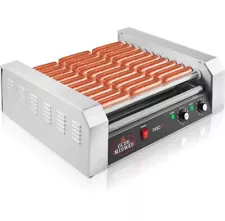 Olde Midway PRO Commercial Electric 30 Hot Dog 11 Roller Grill Cooker Machine